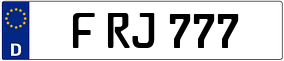 Trailer License Plate